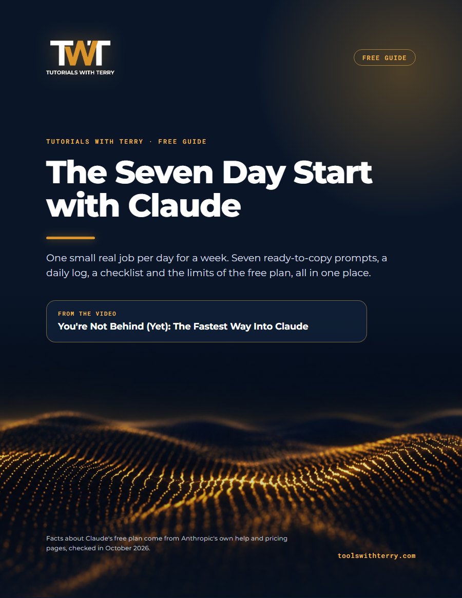 Cover of the free guide The Seven Day Start with Claude